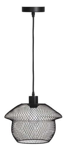 Lampa wisząca Activejet AJE-COCO Black 1xE27