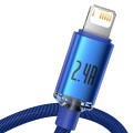 Kabel USB do Lightning Baseus Crystal, 2.4A, 1.2m (niebieski)