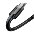 Kabel USB do Micro USB Baseus Cafule 2.4A 1m Szaro-czarny