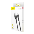 Kabel USB do Micro USB Baseus Cafule 2.4A 1m Szaro-czarny