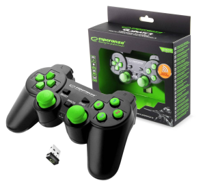 Gamepad ESPERANZA GLADIATOR EGG108G PC/PS3 USB Czarno-zielony
