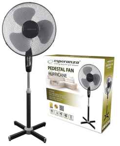 Wentylator stojący 16" ESPERANZA HURRICANE EHF001KE CZARNO-SZARY