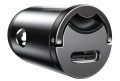 Mini Ładowarka samochodowa Baseus Tiny Star USB-C QC 4.0+ PD 30W Szara