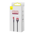 Kabel USB do USB-C kątowy Baseus Elbow 2m 100W (czarno-czerwony)